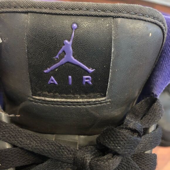 NIKE air JORDAN 1 flight 2 black purple shoes sneakers size 10 men - Picture 2 of 8
